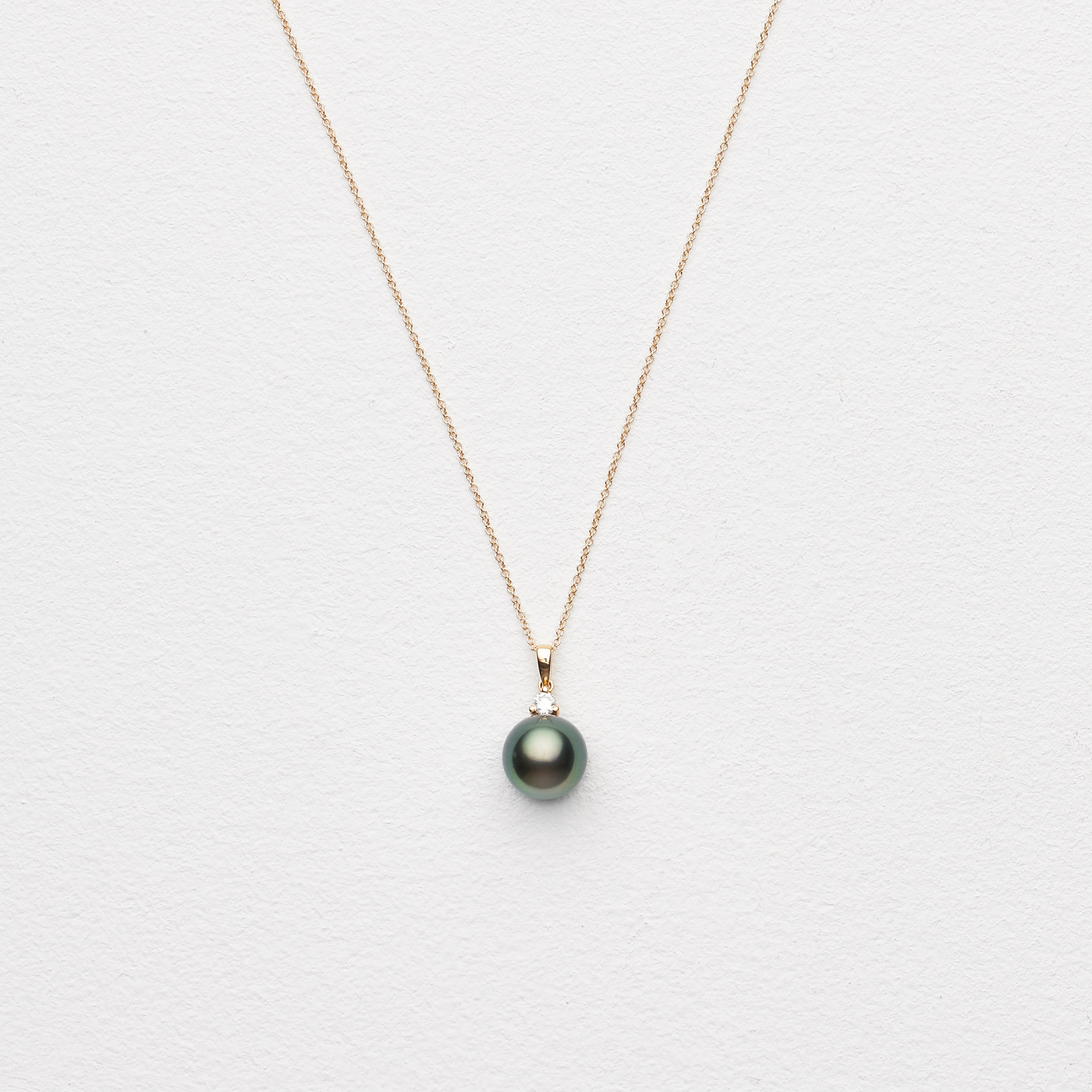 Atera Judy Tahitian Pearl Solitaire Necklace