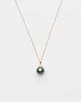 Atera Judy Tahitian Pearl Solitaire Necklace