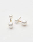 Atera Hailey Pearl Earrings