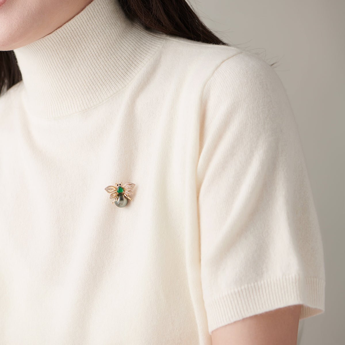 Atera Bee-shaped Brooch - ATERA PEARL