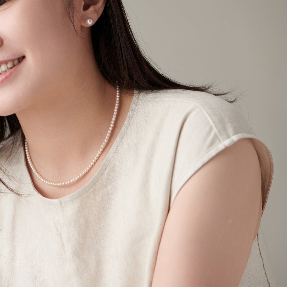 Atera Catherine Mini Pearl Necklace - ATERA PEARL