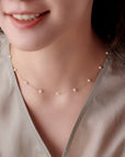 Atera Izellah Floating Pearl Necklace - ATERA PEARL